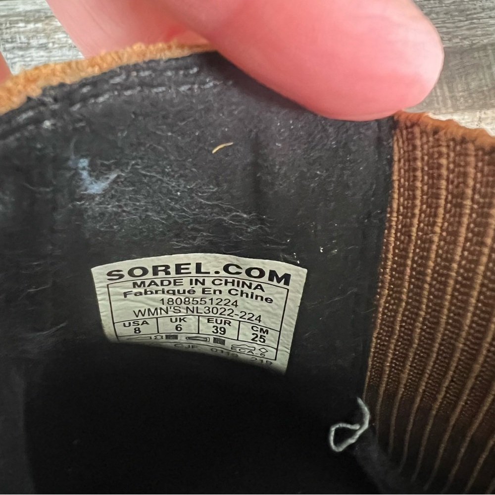 Sorel Brown Ribbed Ankle Boots - Picture 13 of 15